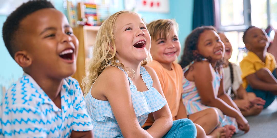 children laughing